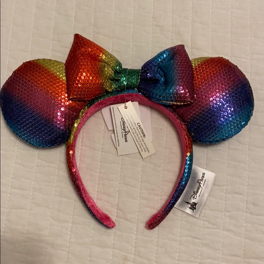 Disney Parks Rainbow Minnie Mouse Ears